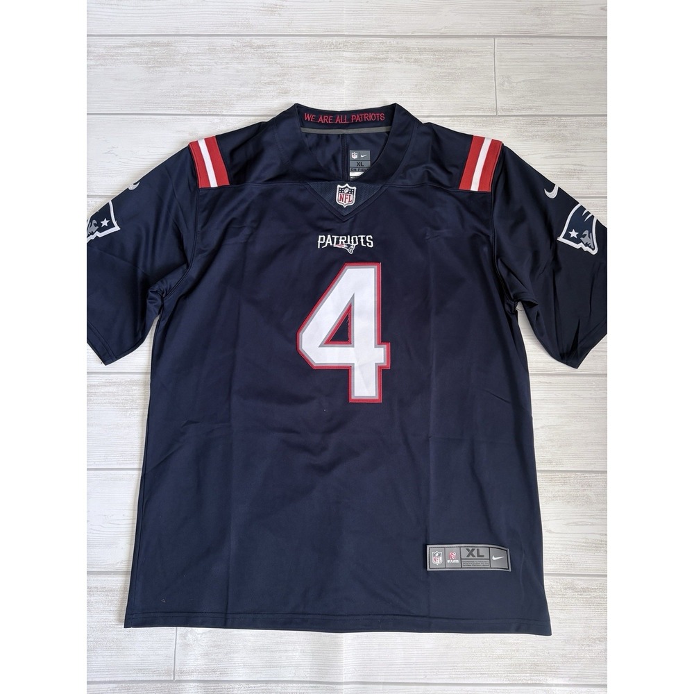 Nike NFL New England Patriots Men's Jersey, #4 Zappe XL